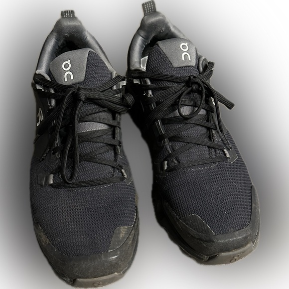 On Cloudwander Waterproof Hiking Shoe Sneakers Black Size 9 - Picture 7 of 13